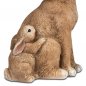 Preview: Detailansicht Hase mit Kind 15 cm naturfarben 700841 Ostern formano
