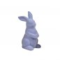 Preview: Hase sitzend 15 cm lila Trend-Flock Ostern 703613 formano