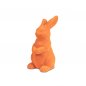 Preview: Hase sitzend 15 cm orange Trend-Flock Ostern 703613 formano