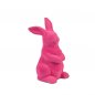 Preview: Hase sitzend 15 cm pink Trend-Flock Ostern 703613 formano