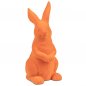 Preview: Hase sitzend 24 cm orange Trend-Flock Keramik Ostern 703644 formano