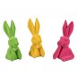 Preview: Hasenbüste 17 cm Trend-Flock Ostern 708700 formano