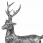 Preview: Geweih Hirsch stehend 28 cm Antik-Silber 764058 formano
