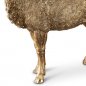 Preview: Hirsch stehend 48 cm vorne Antik Gold 741929 formano
