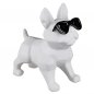 Preview: Hund mit Sonnenbrille 28 cm Keramik 796677 formano