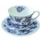 Preview: Jumbotasse mit Untertasse English Blue Chintz Porzellan 297129 Roy Kirkham