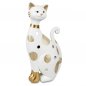 Preview: Katze 23 cm weiss-gold 758873 formano