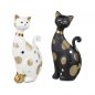 Preview: Katze 23 cm weiss-gold o. scharz-gold 758873 formano