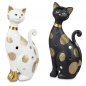Preview: Katze 26 cm weiss-gold o. scharz-gold 758880 formano