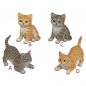 Preview: Katze sitzend 15 cm oder stehend 18 cm handbemalt 732507 formano