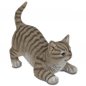 Preview: Katze stehend 18 cm grau handbemalt 732507 formano