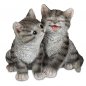 Preview: Katze sitzend 19 cm grau handbemalt 732521 formano