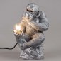 Preview: Lampe Schimpanse Affe silber 40 cm 779939 formano
