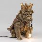 Preview: Lampe Hund Bulldogge Krone 32 cm 759948 formano