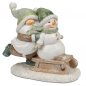 Preview: Paar Schneemann + Winter-Zwerg 12 cm handbemalt A Winterzeit 752512 formano