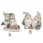 Preview: Paar Winter-Zwerg 12 cm handbemalt Winterzeit 752512 formano