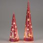 Preview: LED-Pyramide 25 o. 35 cm Wild Berry mit LED-Licht 818089 818096 formano