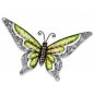 Preview: Wanddeko Schmetterling 48 cm grün aus Metall 554895 formano