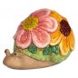 Preview: Schnecke 18 cm Flower Power Blumen-Relief handbemalt Keramik 705778 formano