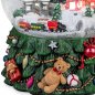 Preview: Schneekugel als Spieluhr Eisenbahn Weihnachtsmann 786777 formano