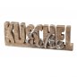 Preview: Schriftzug Kuschel Ecke 25 cm aus Mango-Holz 510846 formano