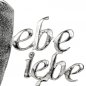 Preview: Schriftzug Lebe - Liebe Alu und Mango-Holz 510129 formano