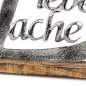 Preview: Schriftzug Lache Alu und Mango-Holz 510129 formano