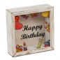 Preview: Spardose 15 cm Happy Birthday aus Holz 605337 formano