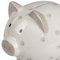 Preview: Detailansicht Sparschwein cremefarben 18 cm handbemalt Keramik 731326 formano
