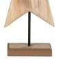 Preview: Detailansicht Deko-Stern auf Fuß 37 cm aus Holz Metall 544346 formano