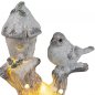 Preview: Vogelhaus + Vogel handbemalt mit LED-Licht 787101 formano