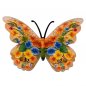 Preview: Wanddeko Schmetterling 33 cm orange aus Metall 552532 formano
