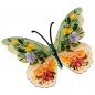 Preview: Wanddeko Schmetterling 25 cm grün aus Metall 552525 formano