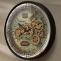 Preview: Wanduhr Weltkarte 40 cm Bewegung Wandbild 676214 formano