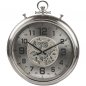 Preview: Wanduhr 60 cm silber Zahnrad Bewegung 676542 formano
