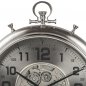 Preview: Detailansicht von der Wanduhr 60 cm silber Zahnrad Bewegung 676542 formano