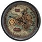 Preview: Wanduhr Weltkarte 60 cm Zahnrad Bewegung 676610 formano