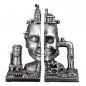 Preview: Buchstütze Skull Steampunk 22 cm Vorderseite 89300 Casablanca