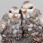 Preview: Detailansicht vom Vogelpaar 37 cm Winterzeit 739308 formano
