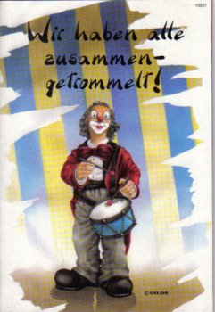 Gilde Clowns® Grußkarte getrommelt
