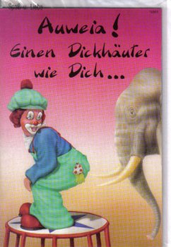 Gilde Clowns® Grußkarte Dickhäuter wie Dich...
