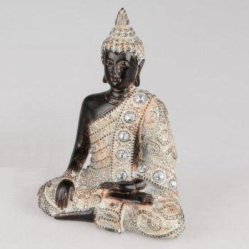 Buddha 17 cm antikfarben Bhumisparsa Mudra 776778 formano