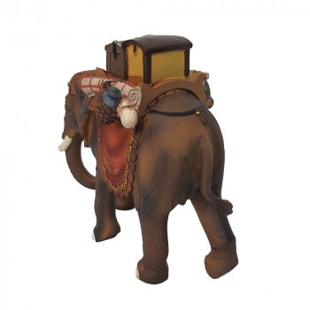 Rückseite Elefant mit Gepäck Krippenfigur Zubehör dekoprojekt