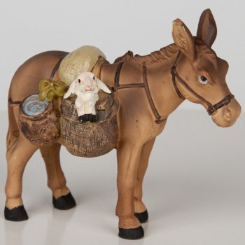 Esel mit Schaf Krippenfigur K507-26 dekoprojekt