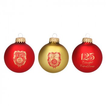 Christbaumkugel 125 Jahre 3er-Set 54109 FC Bayern München