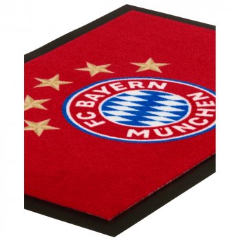 Detailansicht Fußmatte 5 Sterne Logo 59 x 40 cm 30054 FC Bayern München