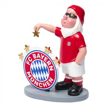 Gartenzwerg 5 Sterne Seitenansicht Fanartikel 28396 FC Bayern München