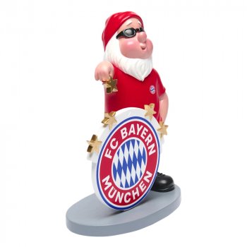 Gartenzwerg 5 Sterne Seitenansicht links Fanartikel 28396 FC Bayern München