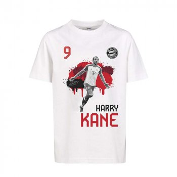 Kinder T-Shirt Kane weiß FC Bayern München