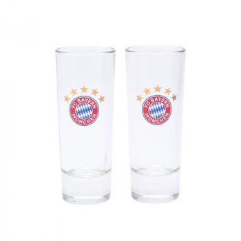 Schnapsglas 2er Set 5 Sterne FC Bayern München